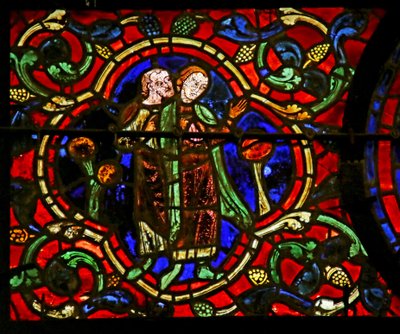 Beobachten der Weihe, Szene aus dem Leben des Hl. Martin, Kathedrale von Chartres von French School